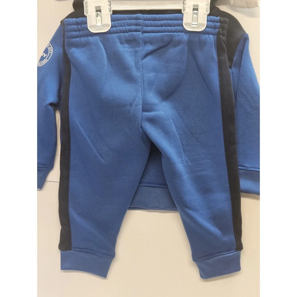 DKNY 18 M, Set Of 3, Blue Pull Over Hoodie/Blue Pants/ Crew Neck White T Shirt - Picture 4 of 12